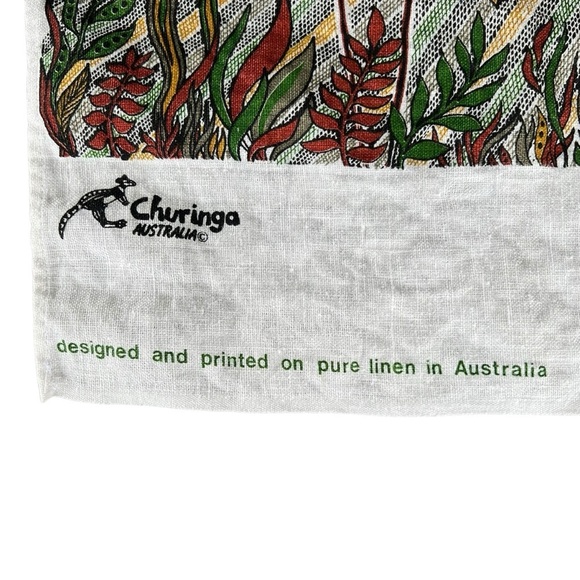Vintage Australian Linen Souvenir Tea Towel Set Rodriguez Attunga Turtles Koalas - Picture 5 of 12